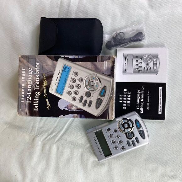 Sharper Image Portable 12 Language‎ Talking Translator Model ZE400 780352355293 - Picture 3 of 12